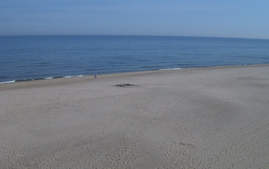 Jastrzębia Góra - widok na plażę